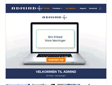 Tablet Screenshot of admind.dk